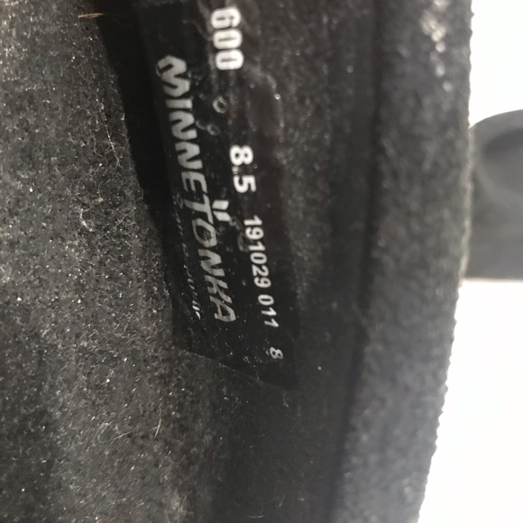 MINNETONKA leather suede bead slip on moccasin - Picture 6 of 6